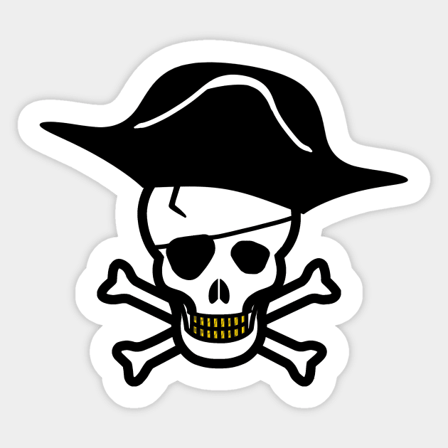 pirate skull Sticker by Mamon